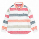 Μακρυμάνικο πουκάμισο με πολύχρωμες ρίγες για αγόρια Boboli 150432 
