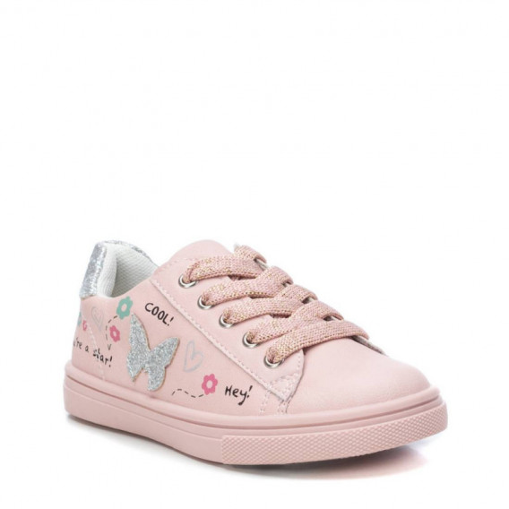 Πάνινα παπούτσια με ασημί τόνους για ένα κορίτσι, ροζ XTI 150643 2