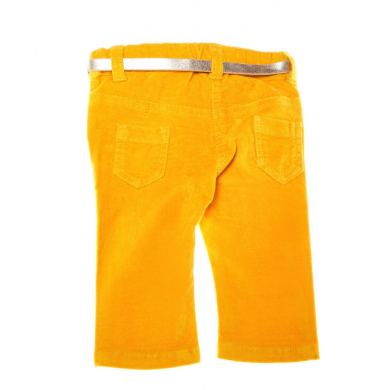 Παντελόνι με ζώνη για κορίτσια, κίτρινο KIABI 150657 2