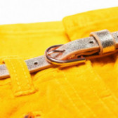 Παντελόνι με ζώνη για κορίτσια, κίτρινο KIABI 150659 4