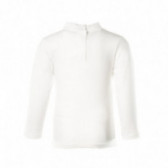 Μακρυμάνικη βαμβακερή μπλούζα για κορίτσια, λευκή KIABI 150665 2