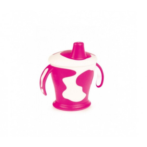 Κύπελλο από πολυπροπυλένιο χωρίς διαρροή με δύο λαβές 250 ml, 6+ μηνών, ροζ Canpol 150720 7
