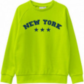Φούτερ με επιγραφή Νέα Υόρκη για αγόρια πράσινο Name it 151339 