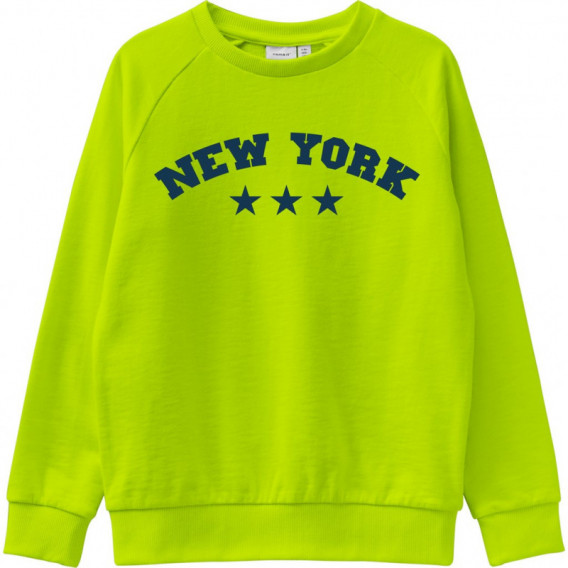Φούτερ με επιγραφή Νέα Υόρκη για αγόρια πράσινο Name it 151339 