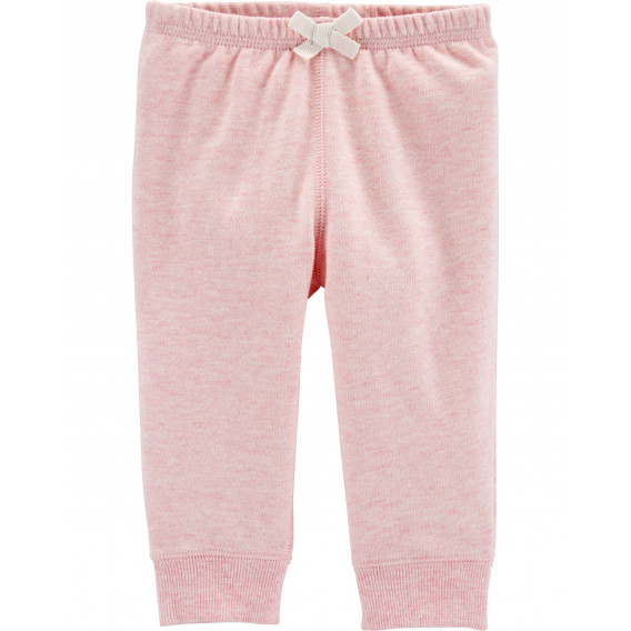 Βαμβακερό παντελόνι για μωρά, ροζ Carter's 151367 