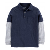 Πολυεπίπεδο πουκάμισο με γιακά για ένα αγόρι, σκούρο μπλε Carter's 151426 