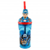 Κύπελλο με 3D Captain America, 360 ml Avengers 152894 