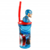 Κύπελλο με 3D Captain America, 360 ml Avengers 152896 3