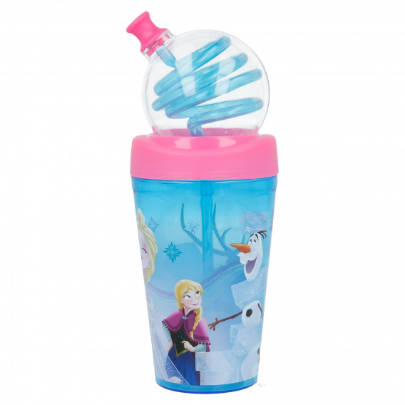 Κύπελλο με καλαμάκι -Frozen Kingdom, 420 ml Frozen 153026 