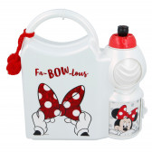 Κουτί φαγητού και αθλητικό μπουκάλι 400 ml Fa-bow-lous Minnie Mouse 153311 