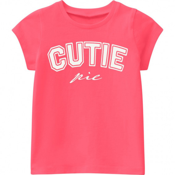 Μπλουζάκι με γραφική εκτύπωση ροζ  για κορίτσια Name it 153510 