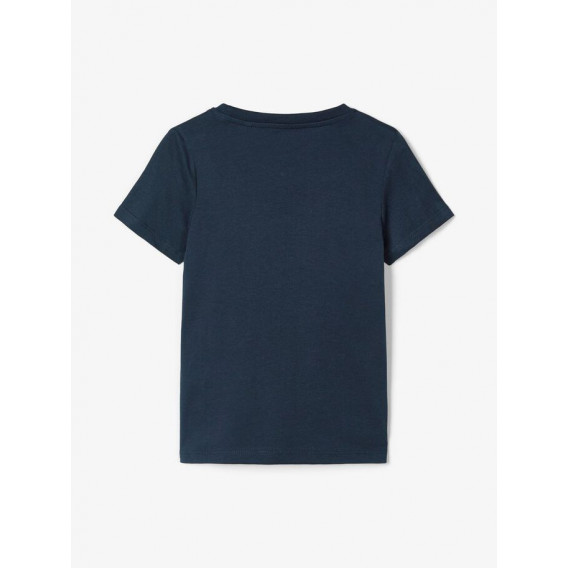 Μπλουζάκι από οργανικό βαμβάκι με γραφική εκτύπωση για μπλε κορίτσια Name it 153545 2