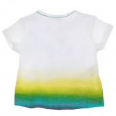 Βαμβακερό μπλουζάκι με έγχρωμη εκτύπωση για το μωρό - Καμηλοπάρδαλη Boboli 153760 2