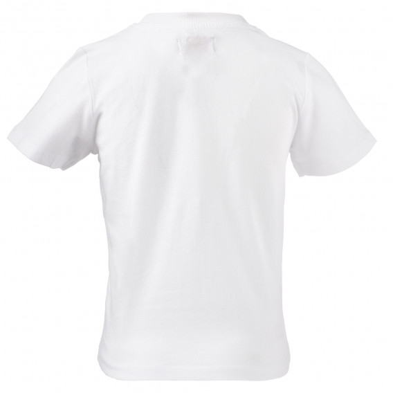 Βαμβακερό μπλουζάκι με γραφική εκτύπωση για ένα αγόρι σε λευκό χρώμα - Καλύτερη στιγμή για σερφάρισμα Boboli 153781 3