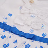 Βαμβακερό φόρεμα με φλοράλ τύπωμα και ζώνη για το μωρό Boboli 154182 3