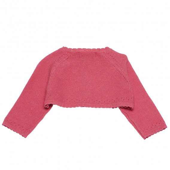 Βαμβακερή ζακέτα με φιόγκο για κοριτσάκι, ροζ Boboli 154325 2