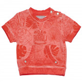 Βαμβακερό μπλουζάκι με floral τύπωμα για μωρά, πορτοκαλί Boboli 154854 