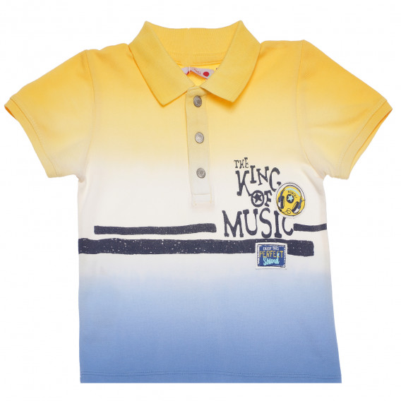 Βαμβακερό πουκάμισο με κοντά μανίκια για ένα αγοράκι, πολύχρωμο Boboli 154919 
