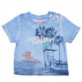 Βαμβακερή μπλούζα για ένα αγοράκι με μπλε χρώμα - Καλιφόρνια Boboli 154922 