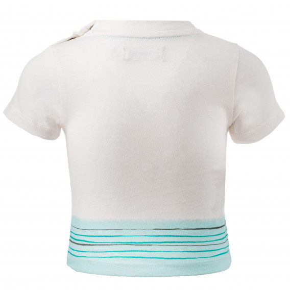 Βαμβακερό μπλουζάκι για μωρά σε λευκό χρώμα - Αυστραλία Boboli 154943 2