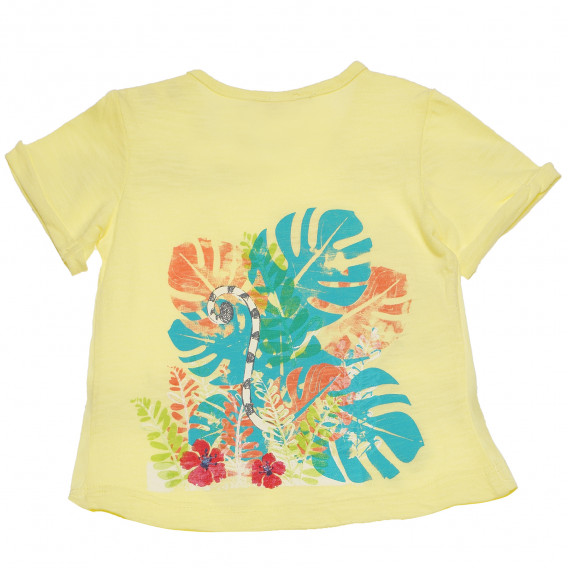 Μπλουζάκι με τύπωμα για ένα κοριτσάκι, κίτρινο Boboli 154966 2