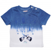 Βαμβακερό μπλουζάκι για αγόρι σε μπλε και άσπρο χρώμα - Κιθάρα Boboli 154973 