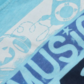 Βαμβακερό μπλουζάκι αγοράκι σε γαλάζιο χρώμα - Μουσική Boboli 154995 3