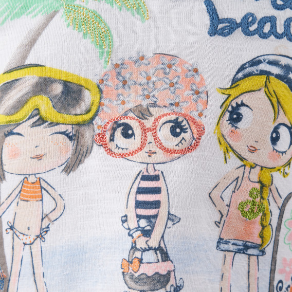 Βαμβακερή μπλούζα για μωρό - Ήλιος και παραλία Boboli 155012 4