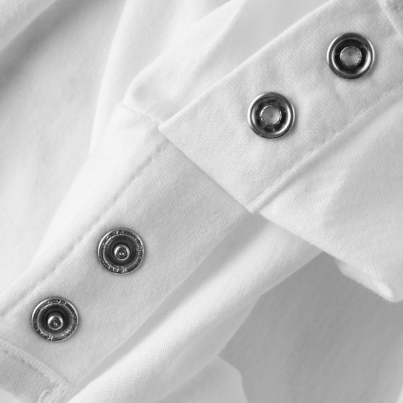 Βαμβακερό πουκάμισο με μακριά μανίκια και ναυτική εκτύπωση για αγόρι, λευκό Boboli 155031 4