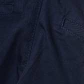 Βαμβακερό παντελόνι με ίσια περικοπή για ένα κορίτσι σε σκούρο μπλε χρώμα Boboli 155175 3