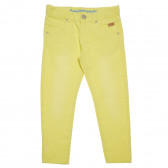 Τζιν παντελόνι για ένα κορίτσι με κίτρινο χρώμα Boboli 155181 
