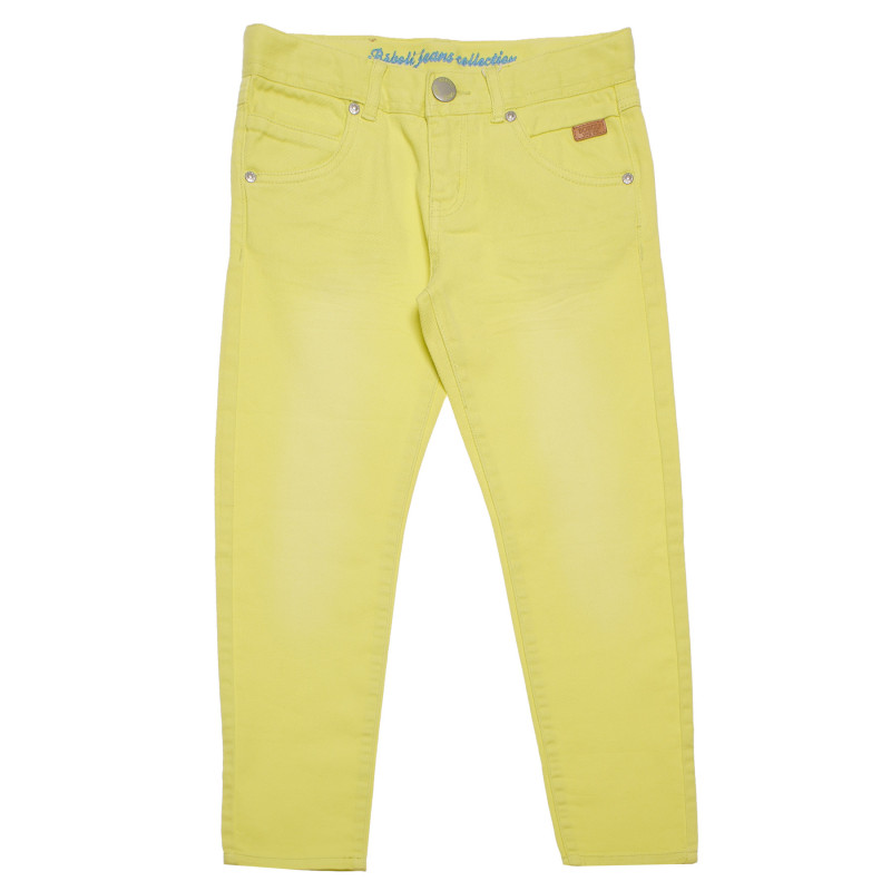 Τζιν παντελόνι για ένα κορίτσι με κίτρινο χρώμα  155181