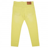 Τζιν παντελόνι για ένα κορίτσι με κίτρινο χρώμα Boboli 155182 2