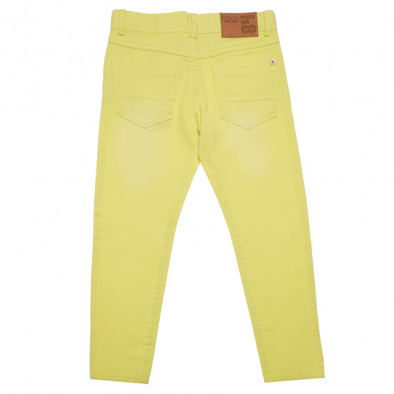 Τζιν παντελόνι για ένα κορίτσι με κίτρινο χρώμα Boboli 155182 2