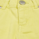 Τζιν παντελόνι για ένα κορίτσι με κίτρινο χρώμα Boboli 155183 3