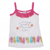 Βαμβακερή μπλούζα με κρόσσια για μωρά Boboli 155257 
