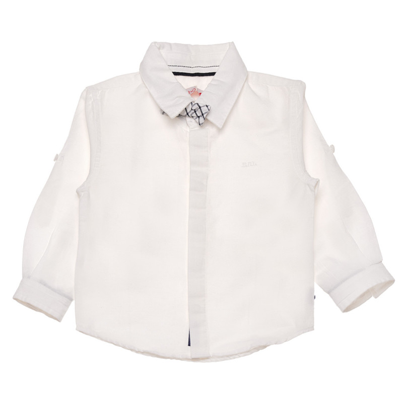 Μακρυμάνικο πουκάμισο και παπιγιόν σε λευκό αγόρι  155285