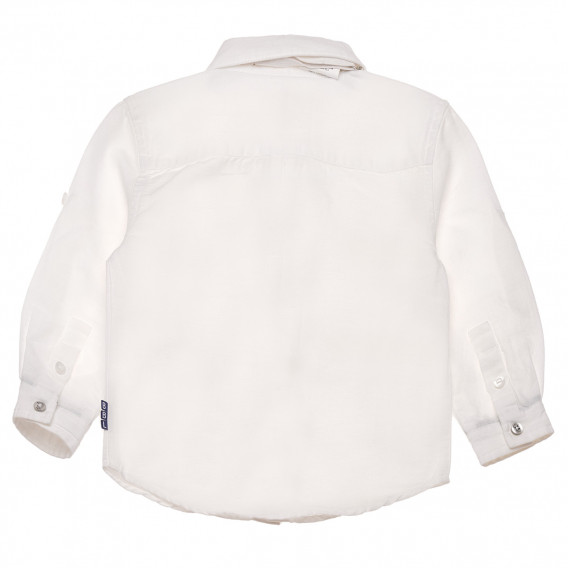 Μακρυμάνικο πουκάμισο και παπιγιόν σε λευκό αγόρι Boboli 155286 2