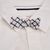 Μακρυμάνικο πουκάμισο και παπιγιόν σε λευκό αγόρι Boboli 155287 3