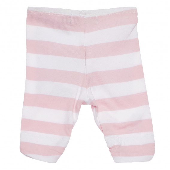 Κολάν για μωρά σε λευκή και ροζ λωρίδα Boboli 155302 2