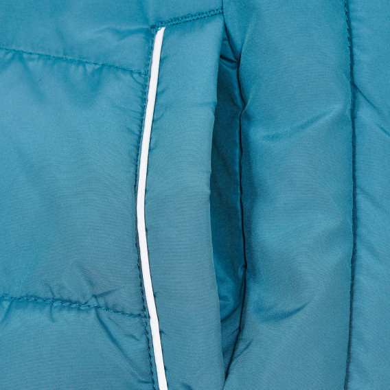 Μπουφάν με αποσπώμενη κουκούλα για κορίτσια- με μπλε χρώμα Name it 155799 3