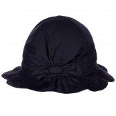 Βαμβακερό καπέλο με μπλε φιόγκο για ένα κορίτσι Benetton 158067 