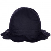 Βαμβακερό καπέλο με μπλε φιόγκο για ένα κορίτσι Benetton 158069 3