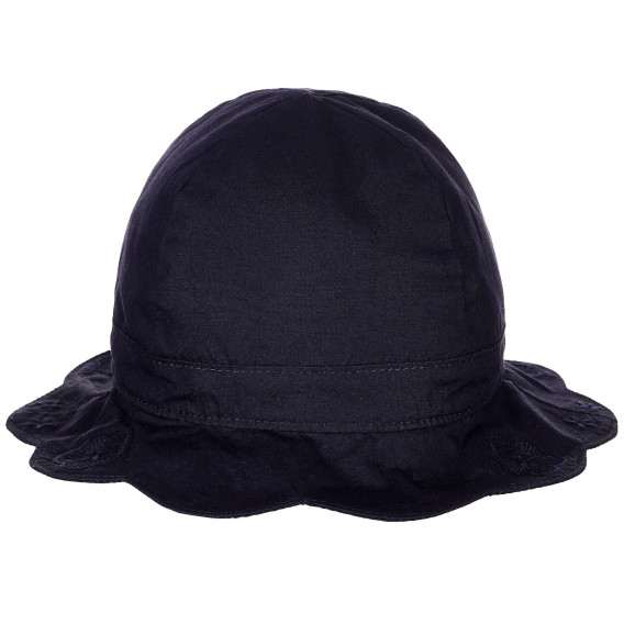 Βαμβακερό καπέλο με μπλε φιόγκο για ένα κορίτσι Benetton 158069 3