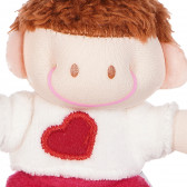 Μπρελόκ με βελούδινη κούκλα -11 cm, ροζ Amek toys 159494 2