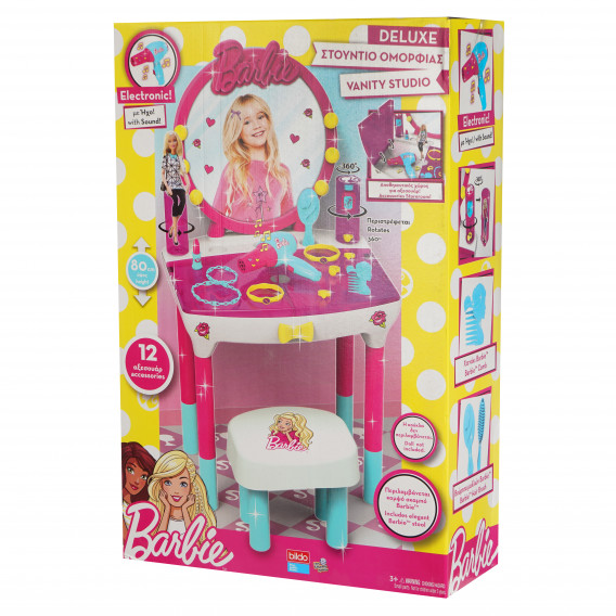 Barbie Κέντρο Ομορφιάς με καθρέφτη και καρέκλα, 80 cm Bildo 159497 2