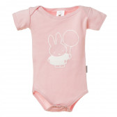 Βαμβακερό κορμάκι μωρού, ροζ Miffy 159631 