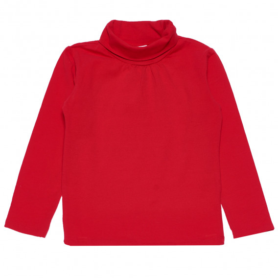 Κόκκινο πουκάμισο με ψηλό λαιμό για κορίτσια Idexe 160327 