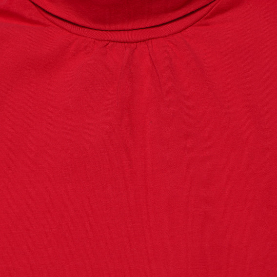 Κόκκινο πουκάμισο με ψηλό λαιμό για κορίτσια Idexe 160329 3