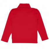 Κόκκινο πουκάμισο με ψηλό λαιμό για κορίτσια Idexe 160330 4